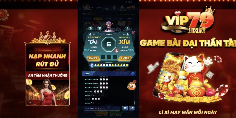 Tải game tài xỉu tại cổng game Vip79 phát hành