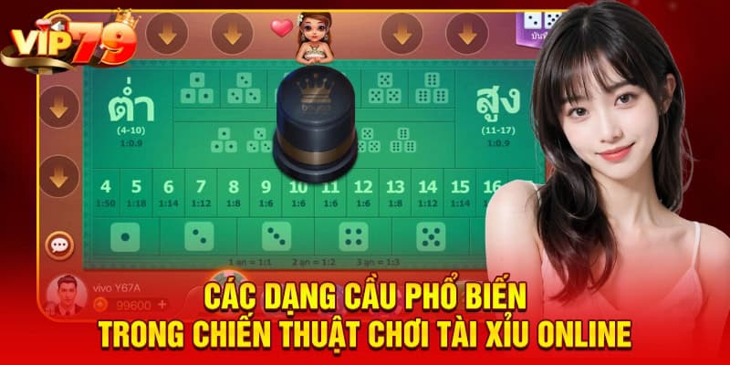 Các dạng cầu phổ biến trong chiến thuật chơi tài xỉu online